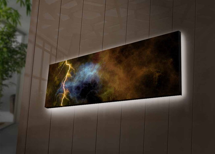Wallity Lienzo Decorativo Iluminado con LED 30 x 90 cm Multicolor Wallity Lienzo Decorativo Iluminado con LED 30 x 90 cm Multicolor